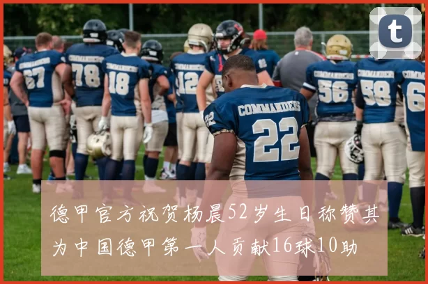 德甲官方祝贺杨晨52岁生日称赞其为中国德甲第一人贡献16球10助
